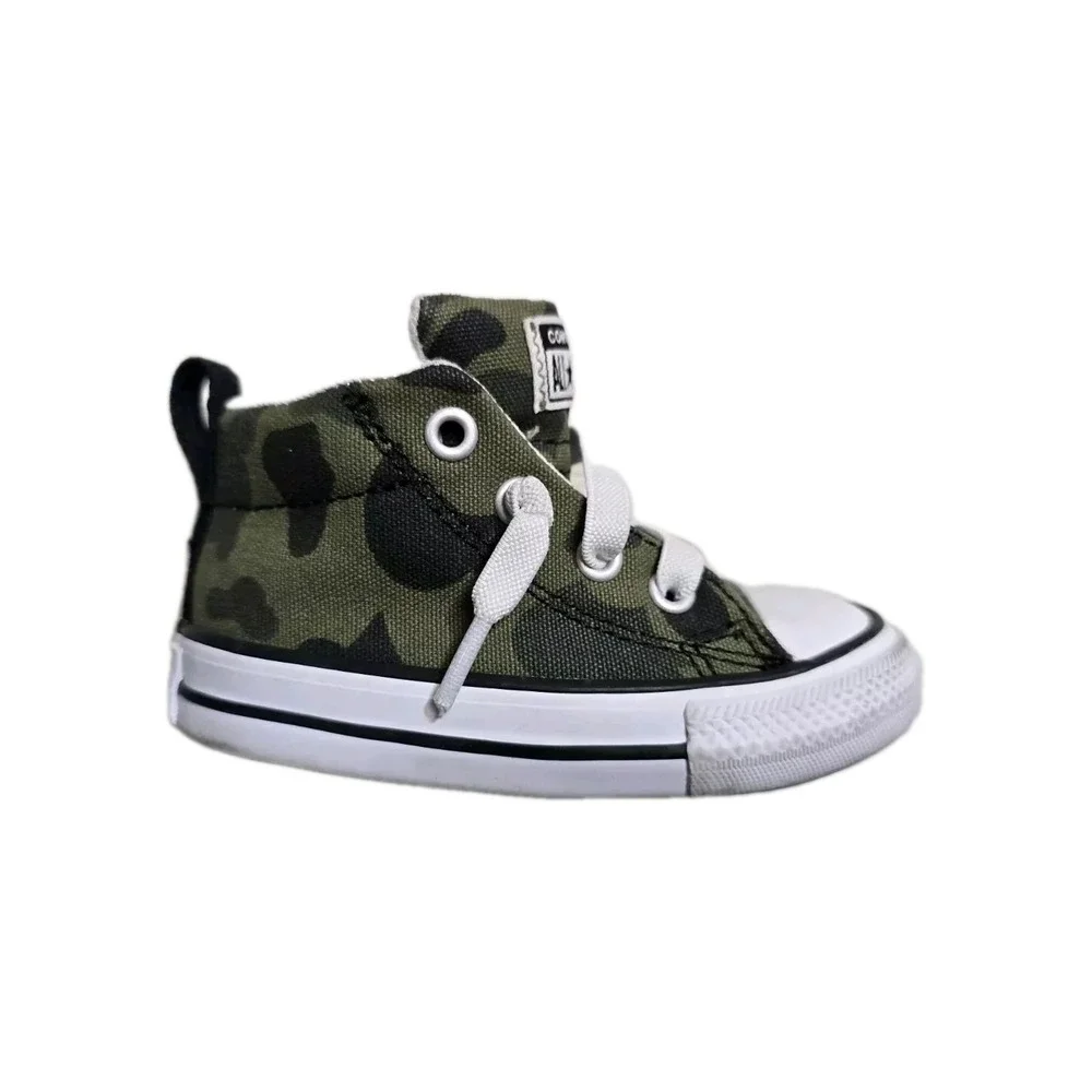 Converse All Star Kids CTAS Street SNEAKERS Green Camouflage Lace up 5